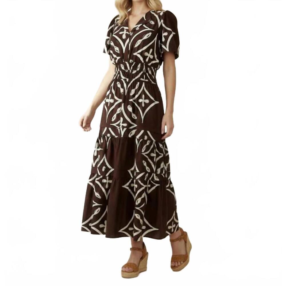 NEW LAVI teresa dress in brown